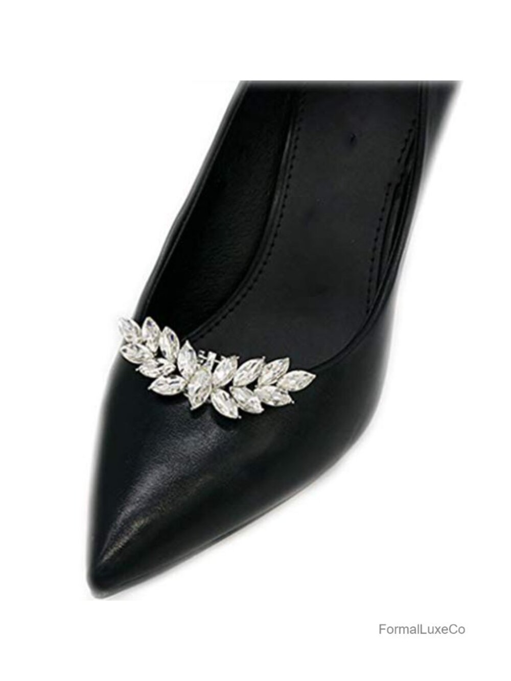 Rhinestone Pearl Flower Shoe Clips Wedding Party Shoe Decoration